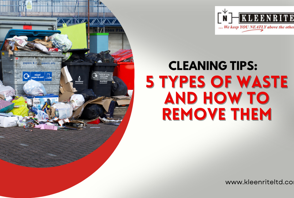 Cleaning Tips: 5 Types of Waste and How to Remove them