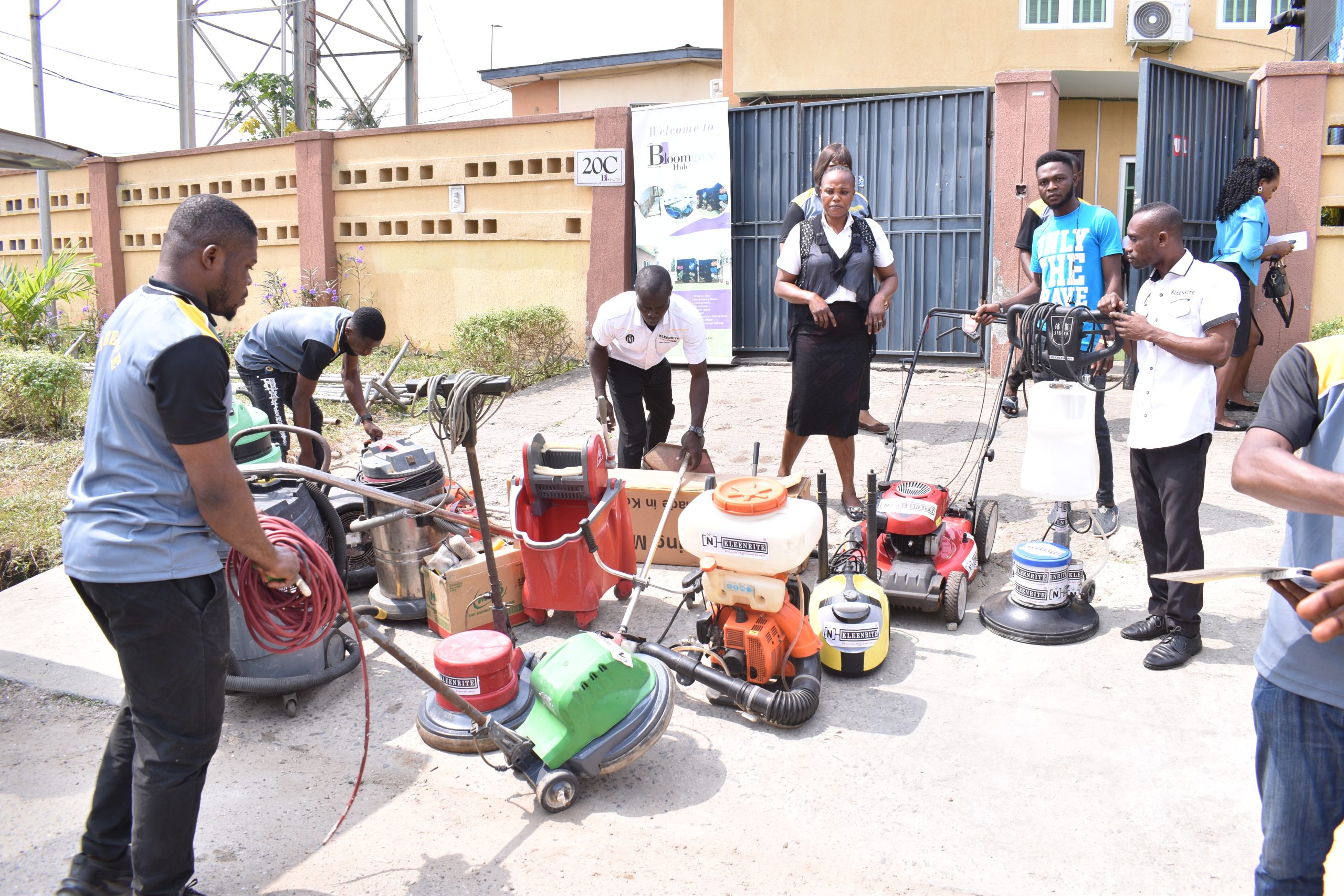 Kleenrite cleaning team at work